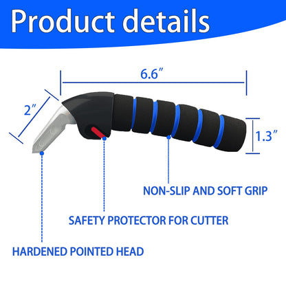 KOUNATSURI Car Door Handle for Elderly Car Assist Support Handle Multifunction Car Door Latch Bar for Seniors and Handicapped Blue and Red