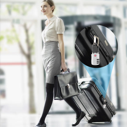 Diyife TSA Approved Luggage Locks with Flexible Steel Cable, Easy to Set up