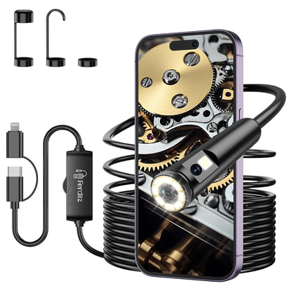 1920P HD Endoscope Inspection Camera, 32.8ft Semi-Rigid Camera