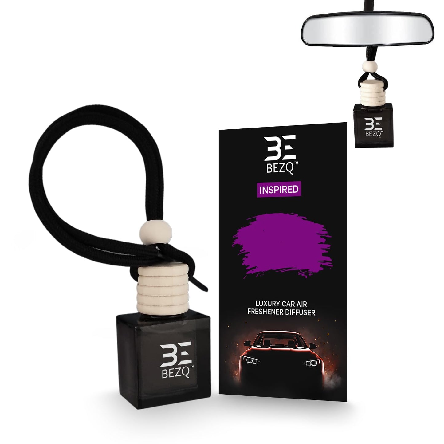 SAVAGE Car Fragrances Inspired Car Air Freshener for Men Diffuser Scent Luxury Ornament Long Lasting (SAVAG INSPIRED) BEZQ