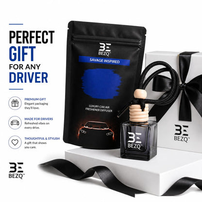 SAVAGE Car Fragrances Inspired Car Air Freshener for Men Diffuser Scent Luxury Ornament Long Lasting (SAVAG INSPIRED) BEZQ
