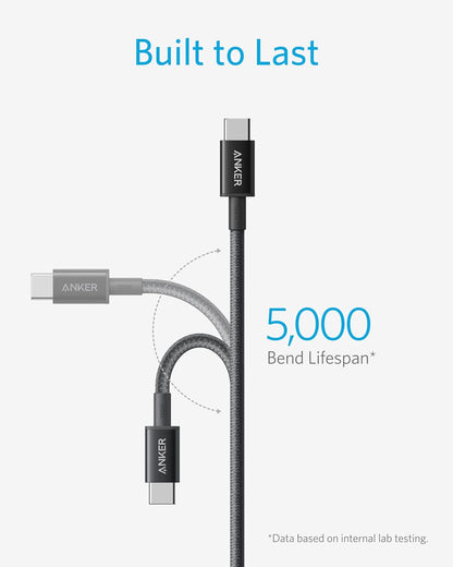 Anker USB C to USB C Charger Cable, 100W Fast Charging Cable (6 ft/1.8m)
