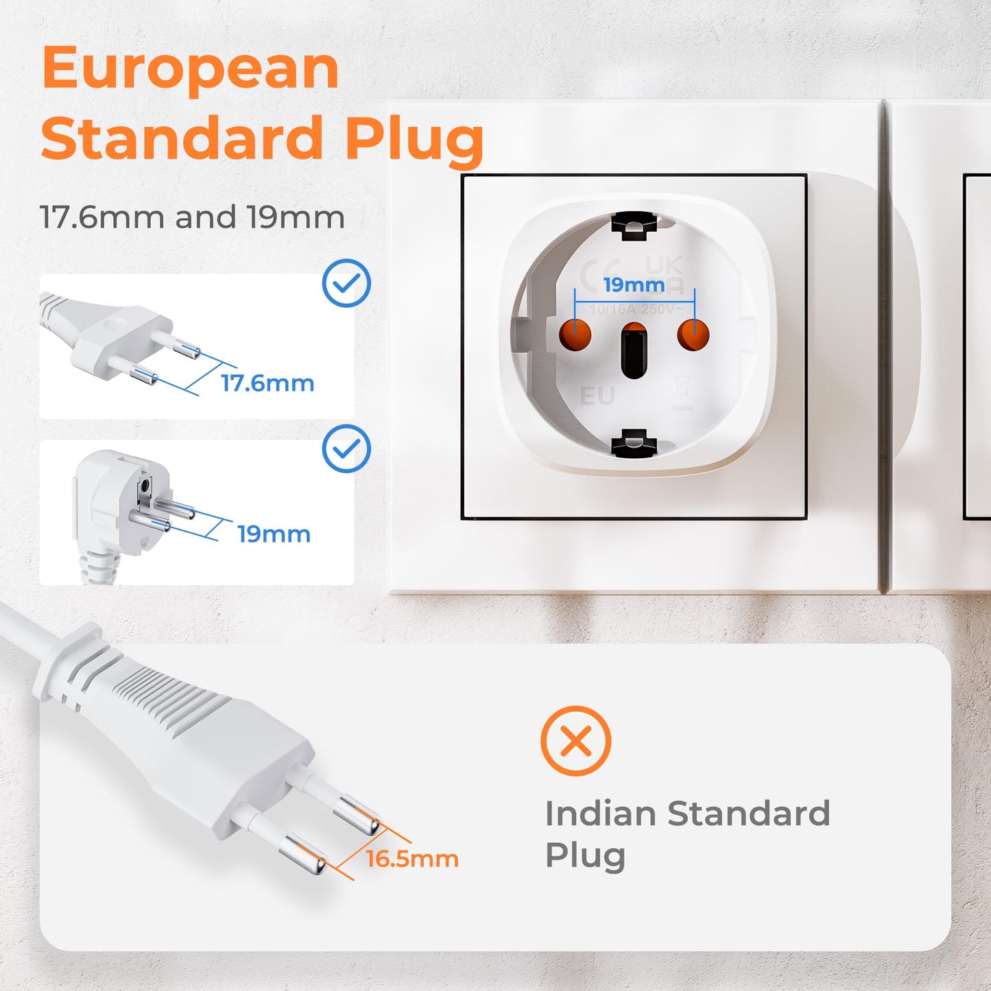 Bigfish Universal Travel Adapter, Travel Plug Adapter Worldwide