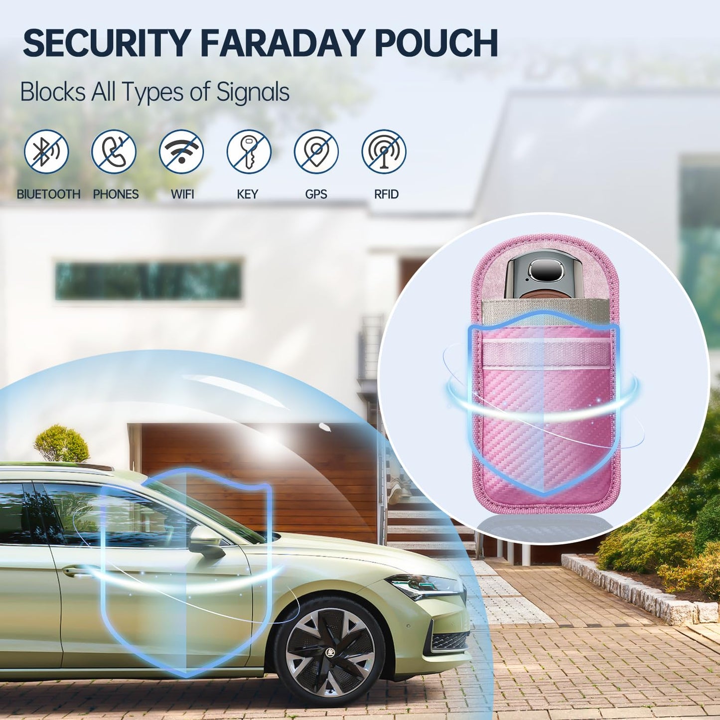 caslord 2 Pack Faraday Pouch for Car Keys