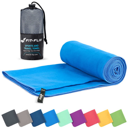Fit-Flip Microfibre Towel - Compact, Ultra lightweight & Quick dry