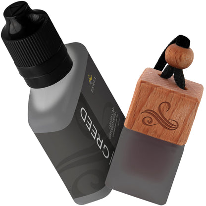 Creed Car Air Freshener for Men | Aventos Perfume Inspired Car Fragrances | Strong Freshener with Odor Eliminator Technology | Automotive Air Freshener | Greed Scent by Perfa