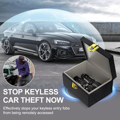 lanpard Faraday Box for Car Keys, Keyless Signal Blocking Anti-Theft Key Protector Signal Blocking Box (Pack of 2)