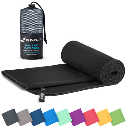 Fit-Flip Microfibre Towel - Compact, Ultra lightweight & Quick dry
