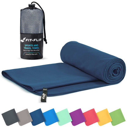 Fit-Flip Microfibre Towel - Compact, Ultra lightweight & Quick dry