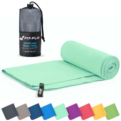 Fit-Flip Microfibre Towel - Compact, Ultra lightweight & Quick dry