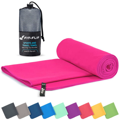 Fit-Flip Microfibre Towel - Compact, Ultra lightweight & Quick dry