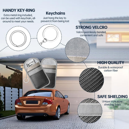 caslord 2 Pack Faraday Pouch for Car Keys