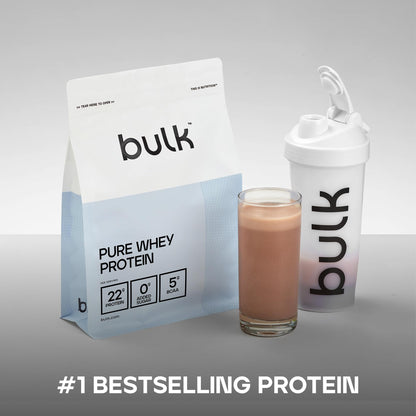 Bulk Pure Whey Protein Powder, Vanilla, 1kg