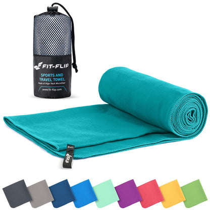 Fit-Flip Microfibre Towel - Compact, Ultra lightweight & Quick dry