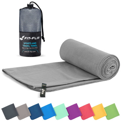 Fit-Flip Microfibre Towel - Compact, Ultra lightweight & Quick dry