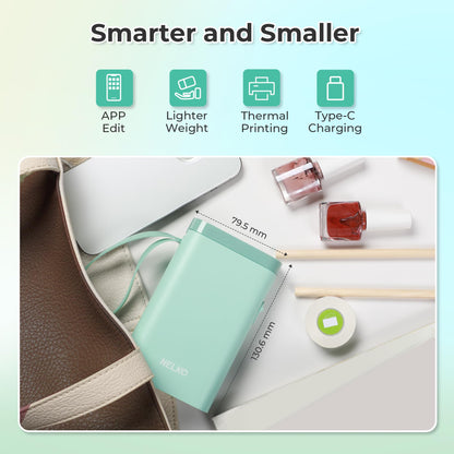 Nelko Label Maker P21 Portable Bluetooth Sticker Printer with Tape, White