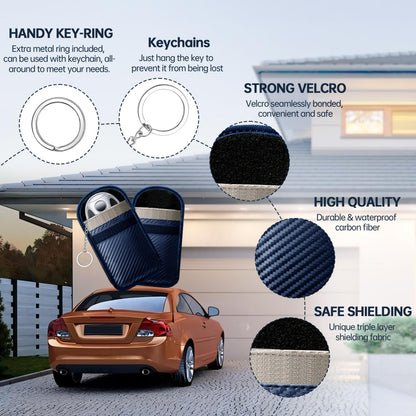 caslord 2 Pack Faraday Pouch for Car Keys