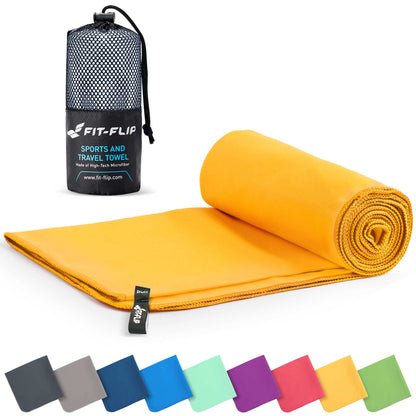 Fit-Flip Microfibre Towel - Compact, Ultra lightweight & Quick dry