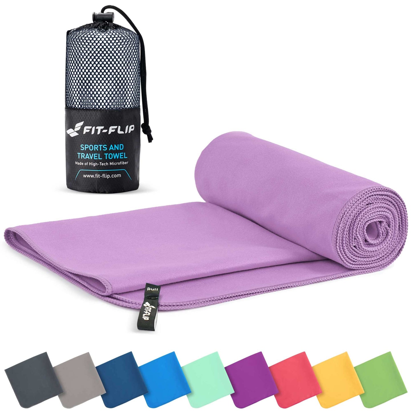 Fit-Flip Microfibre Towel - Compact, Ultra lightweight & Quick dry