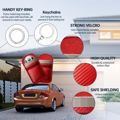caslord 2 Pack Faraday Pouch for Car Keys