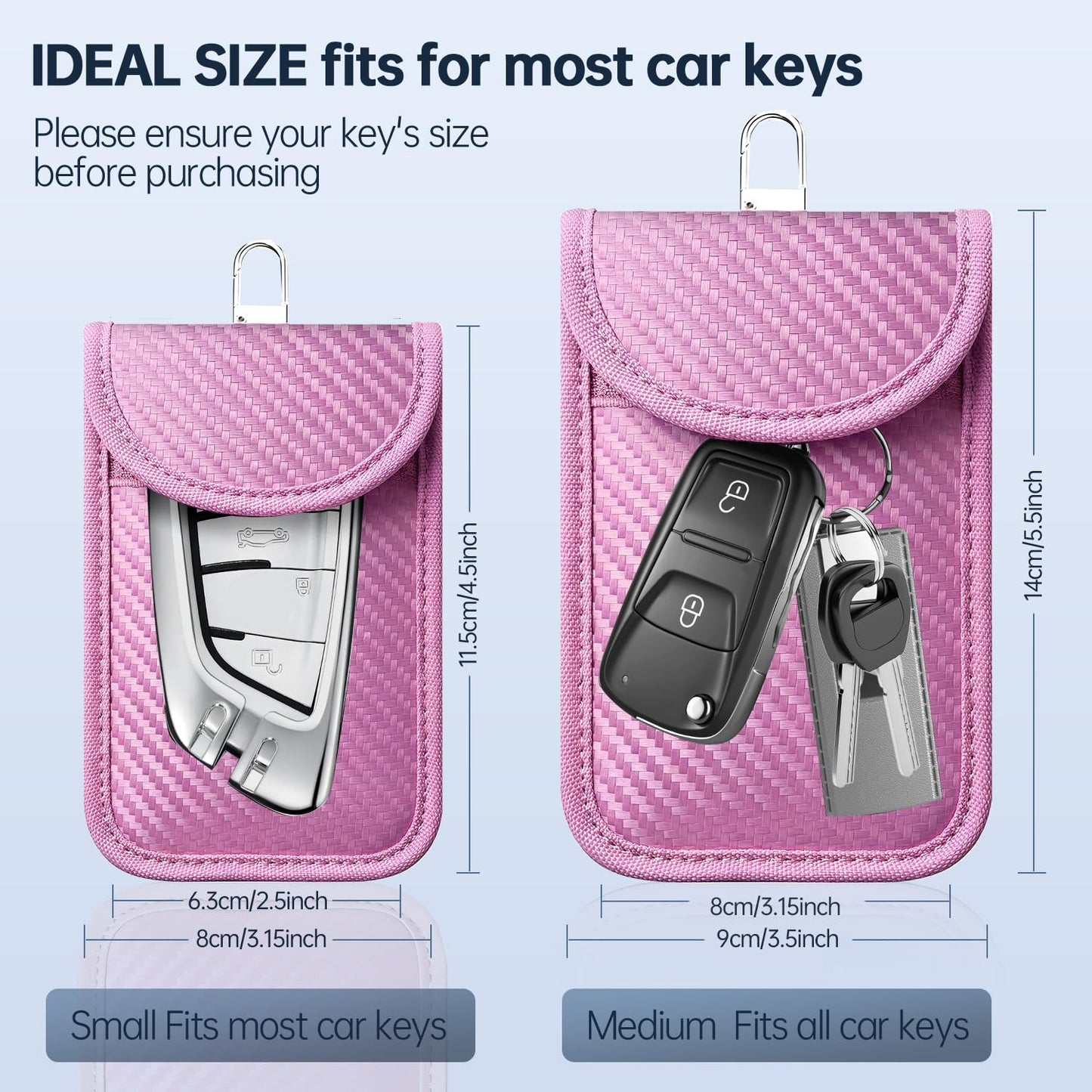 caslord 2 Pack Faraday Pouch for Car Keys