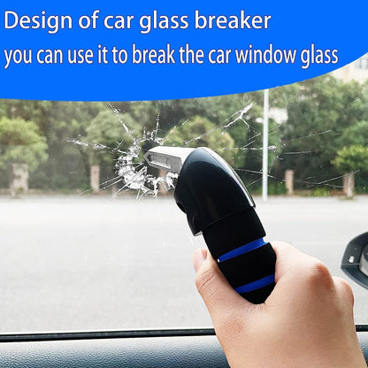 KOUNATSURI Car Door Handle for Elderly Car Assist Support Handle Multifunction Car Door Latch Bar for Seniors and Handicapped Blue and Red