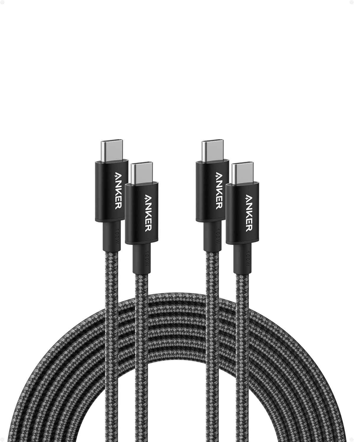 Anker USB C to USB C Charger Cable, 100W Fast Charging Cable (6 ft/1.8m)