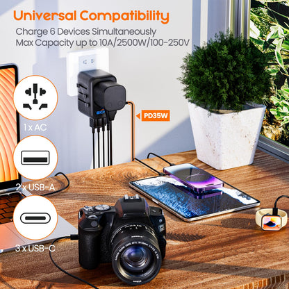Bigfish Universal Travel Adapter, Travel Plug Adapter Worldwide