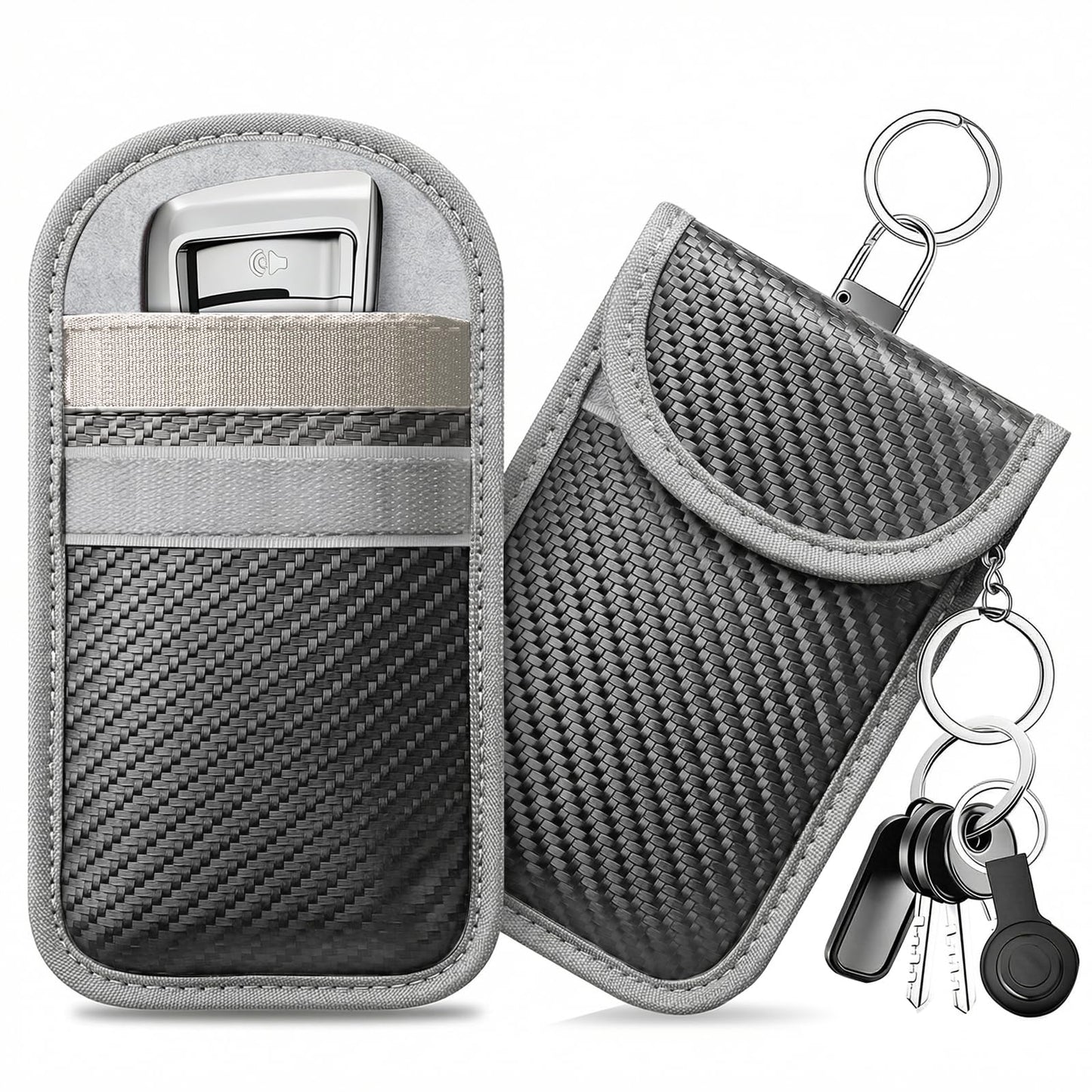 caslord 2 Pack Faraday Pouch for Car Keys