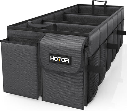 HOTOR Car Boot Oganiser - Auto Trunk Organizer Collapsible 2 Compartments