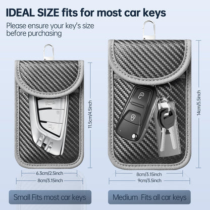 caslord 2 Pack Faraday Pouch for Car Keys