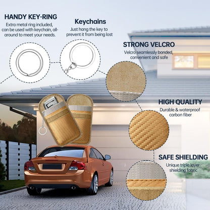 caslord 2 Pack Faraday Pouch for Car Keys