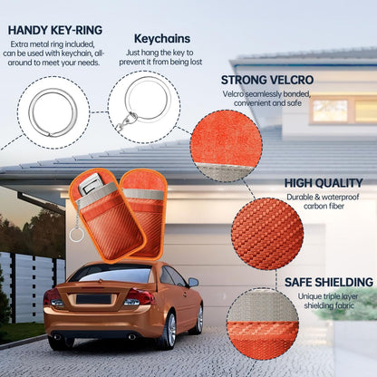 caslord 2 Pack Faraday Pouch for Car Keys