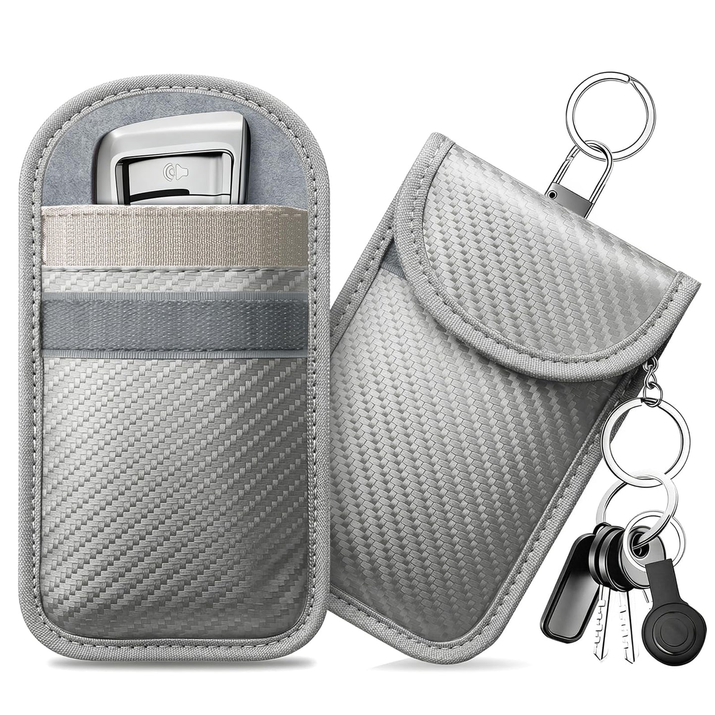 caslord 2 Pack Faraday Pouch for Car Keys