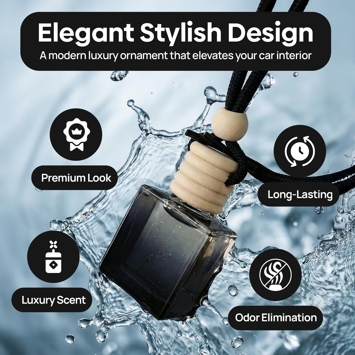 SAVAGE Car Fragrances Inspired Car Air Freshener for Men Diffuser Scent Luxury Ornament Long Lasting (SAVAG INSPIRED) BEZQ