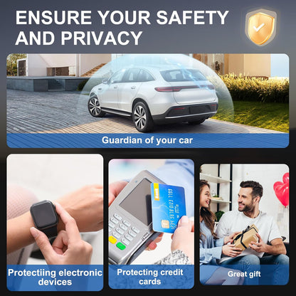 lanpard Faraday Box for Car Keys, Keyless Signal Blocking Anti-Theft Key Protector Signal Blocking Box (Pack of 2)