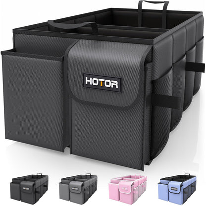 HOTOR Car Boot Oganiser - Auto Trunk Organizer Collapsible 2 Compartments