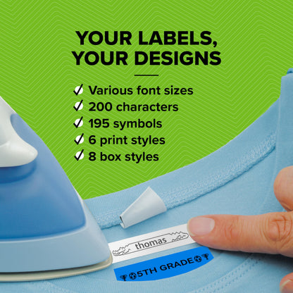 DYMO LetraTag LT-100H Handheld Label Maker | ABC Keyboard Label Printer with Easy-to-Use13 Character LCD Screen | for Home or Office | Blue