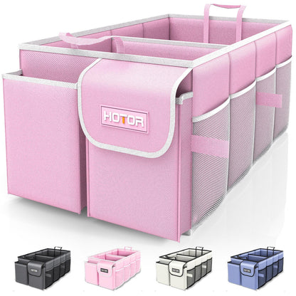 HOTOR Car Boot Oganiser - Auto Trunk Organizer Collapsible 2 Compartments